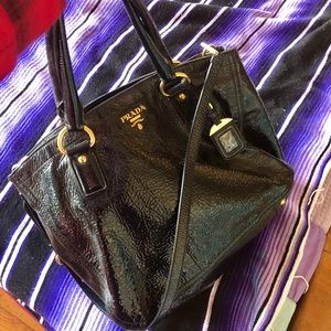 Prada authentic navy patent